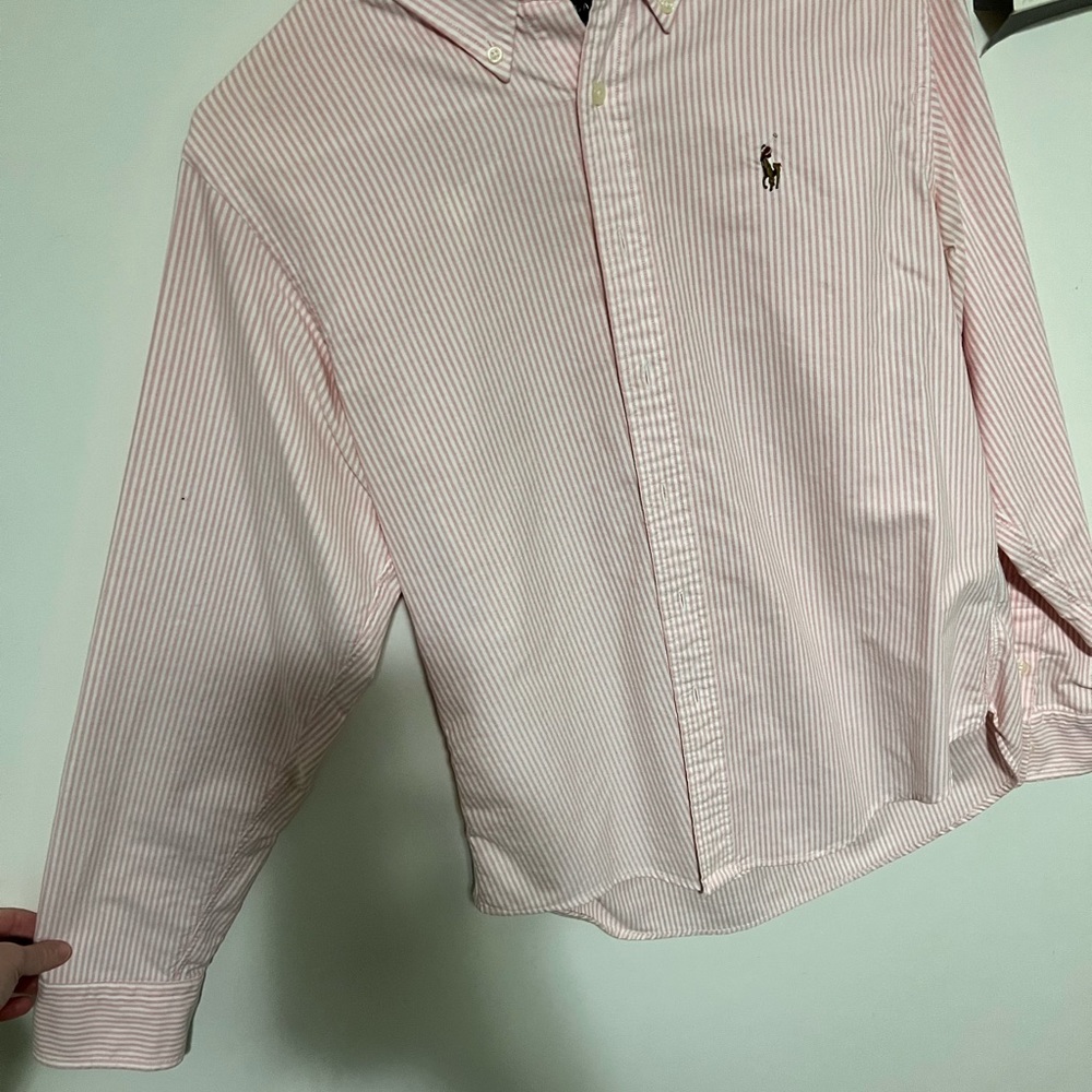 Pink stripped Ralph Lauren Women’s Oxford Button Down